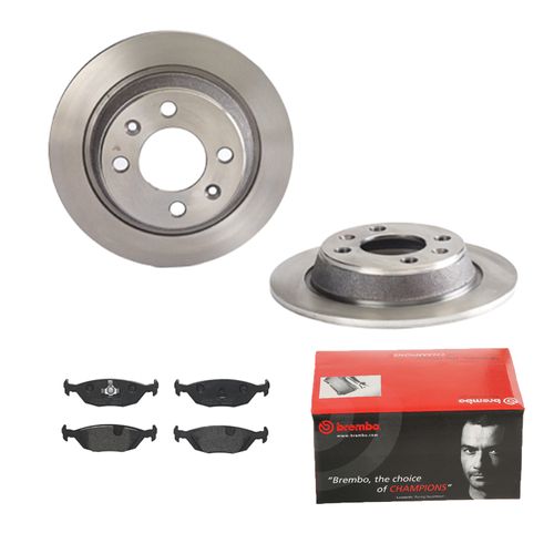 BREMBO BREMSSCHEIBEN Ø258MM + BREMSBELÄGE HINTEN FÜR SAAB 900 I 9000 SAAB VOLVO