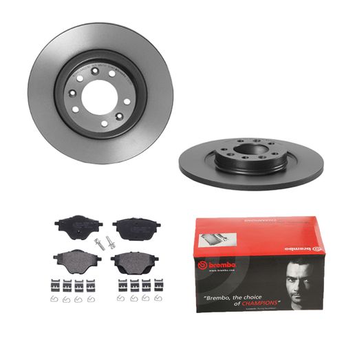 BREMBO BREMSSCHEIBEN COATED Ø290 + BREMSBELÄGE HINTEN FÜR OPEL GRANDLAND 10 A18