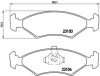 Brembo Bremsensatz, Scheibenbremse, Art.-Nr. IJF141I4C8