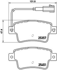Brembo Bremsensatz, Scheibenbremse, Art.-Nr. SG00000EFW