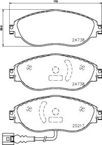 Brembo Bremsensatz, Scheibenbremse f&uuml;r SEAT LEON ST (5F8), Art.-Nr. SG00000F4S
