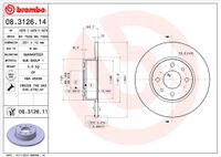 Brembo Bremsscheibe "PRIME LINE", Art.-Nr. 08.3126.14
