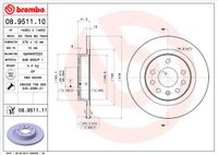 Brembo Bremsscheibe "PRIME LINE", Art.-Nr. 08.9511.10