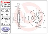 Brembo Bremsscheibe "PRIME LINE", Art.-Nr. 09.5843.34