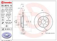 Brembo Bremsscheibe "PRIME LINE", Art.-Nr. 09.8616.10