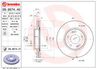 Brembo Bremsscheibe "PRIME LINE", Art.-Nr. 09.9574.40
