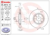 Brembo Bremsscheibe "PRIME LINE", Art.-Nr. 09.9619.10