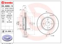 Brembo Bremsscheibe "PRIME LINE", Art.-Nr. 09.A968.14