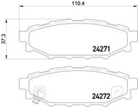 Brembo Bremsbelagsatz, Scheibenbremse "BREMBO XTRA LINE" f&uuml;r TOYOTA GT 86 Coupe (ZN6_), Art.-Nr. P 78 020X