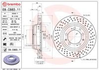 Brembo Bremsscheibe "COATED DISC LINE", Art.-Nr. 09.C883.11