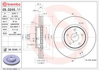 Brembo Bremsscheibe "COATED DISC LINE", Art.-Nr. 09.D245.11