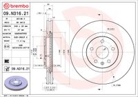 Brembo Bremsscheibe "COATED DISC LINE", Art.-Nr. 09.N316.21