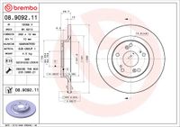 Brembo Bremsscheibe "COATED DISC LINE", Art.-Nr. 08.9092.11