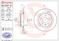 Brembo Bremsscheibe "COATED DISC LINE", Art.-Nr. 08.D757.21