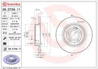Brembo Bremsscheibe "COATED DISC LINE", Art.-Nr. 08.D758.11