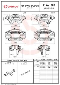 Brembo Bremssattel "XTRA LINE - X-Style", Art.-Nr. F AL D42