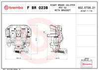 Brembo Bremssattel "PRIME LINE - With Brackets", Art.-Nr. F BR 023B