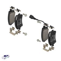 Brembo Bremsbelagsatz, Scheibenbremse "PRIME LINE" f&uuml;r VW TRANSPORTER T5 Bus (7HB, 7HJ, 7EB, 7EJ), Art.-Nr. P 85 083