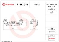 Brembo Bremssattelhaltersatz "PRIME LINE", Art.-Nr. F BK 010