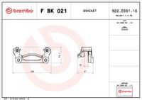Brembo Bremssattelhaltersatz "PRIME LINE", Art.-Nr. F BK 021