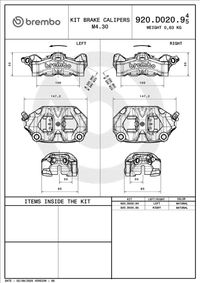 Brembo Bremssattel, Art.-Nr. 920D02094