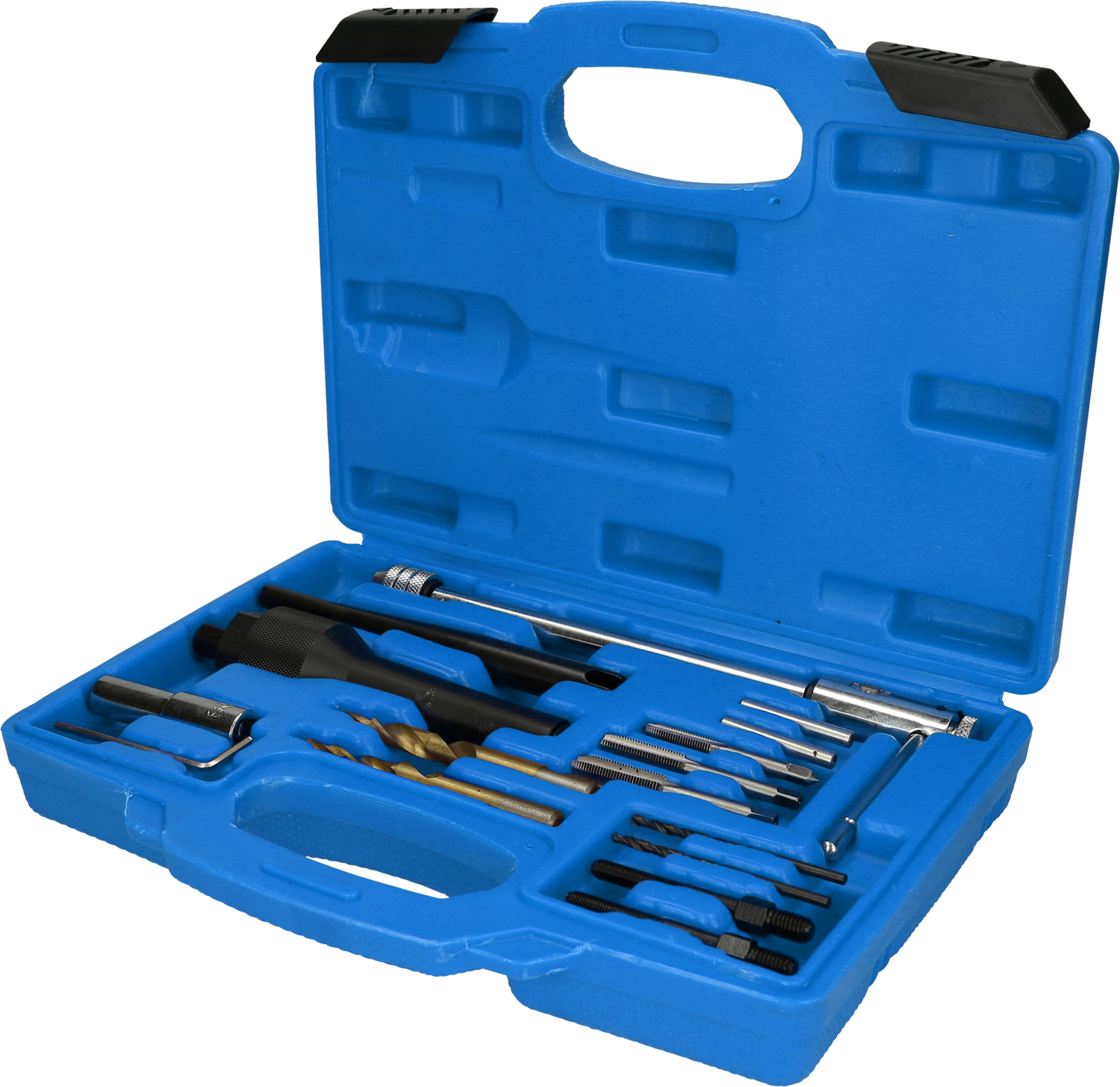 BRILLIANT TOOLS Demontagewerkzeugsatz, Glühkerze Glühkerzen-Ausbau- und Gewinde-Reparatur-Satz, 16-tlg. bt561030