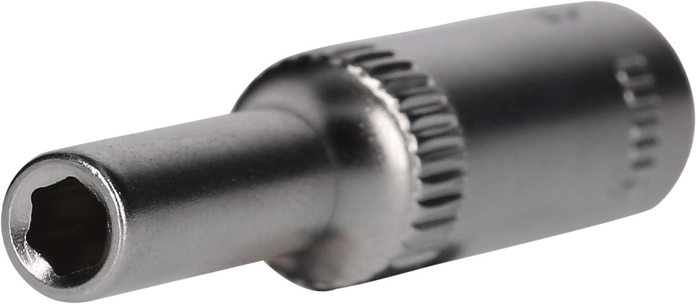 BRILLIANT TOOLS Steckschlüsseleinsatz 1/4 Sechskant-Stecknuss, lange Ausführung, 4 bt020950