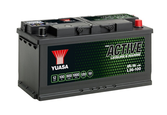 YUASA Starterbatterie YBX ACTIVE LEISURE & MARINE 12 V, 100 Ah, 900 A l36100 12V 68Ah 900A