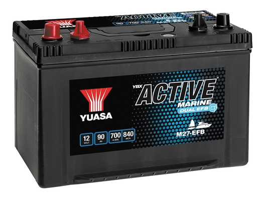 YUASA Starterbatterie YBX ACTIVE MARINE DUAL EFB 12 V, 90 Ah, 700 A m27efb 12V 68Ah 700A