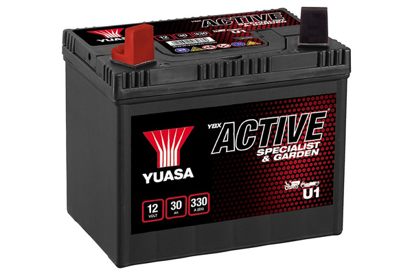YUASA Starterbatterie YBX ACTIVE SPECIALIST & GARDEN 12 V, 28 Ah, 330 A u1 12V 68Ah 330A