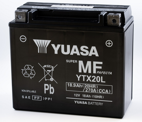 YUASA Starterbatterie AGM - Maintenance Free 12V, 19Ah, 270A ytx20l 12V 68Ah für HARLEY-DAVIDSON