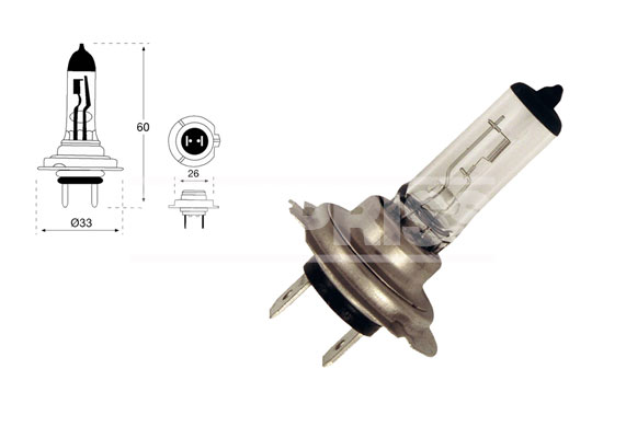 CARPRISS Glühlampe, Nebelscheinwerfer 79780242 H7