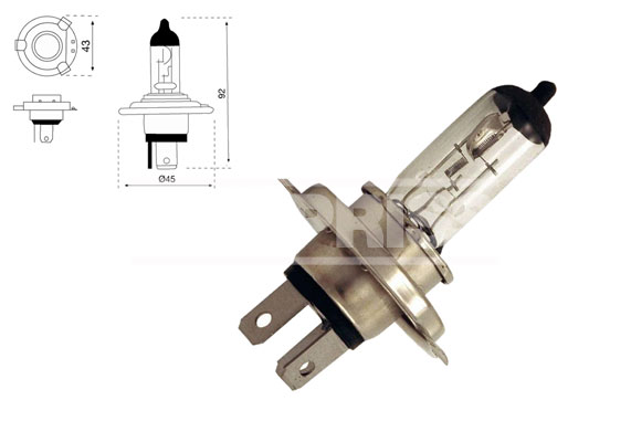 CARPRISS Glühlampe, Fernscheinwerfer 79780238 H4