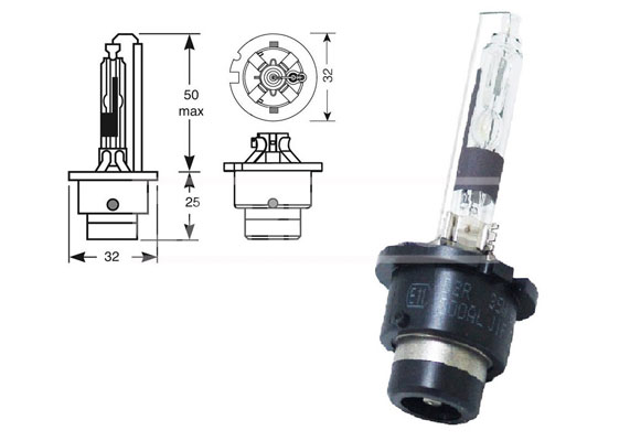 CARPRISS Glühlampe, Fernscheinwerfer 70721104 D2R (Gasentladungslampe)