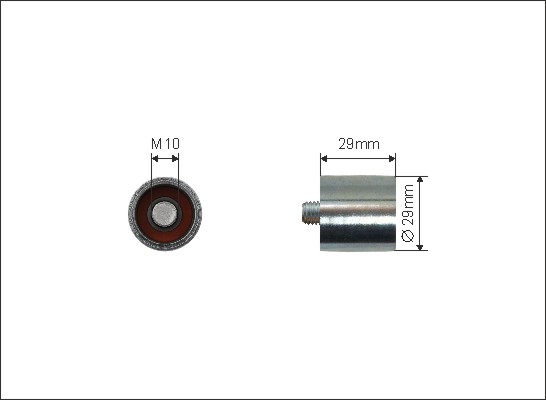 CAFFARO Umlenk-/Führungsrolle, Zahnriemen 6500 für Audi