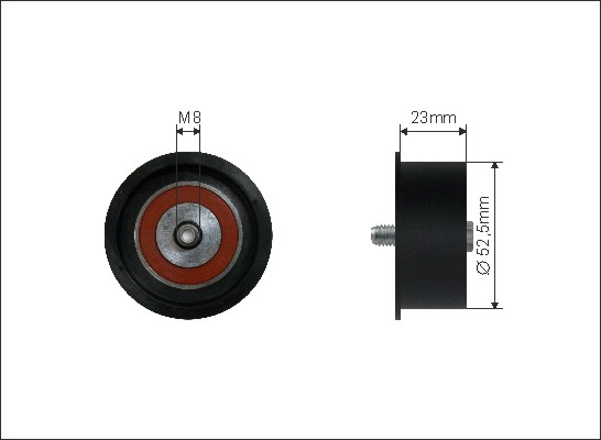 CAFFARO Umlenk-/Führungsrolle, Zahnriemen 15522 für Opel SAAB GM CHEVROLET