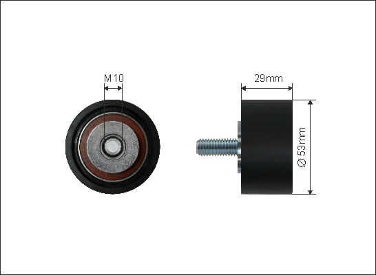 CAFFARO Umlenk-/Führungsrolle, Zahnriemen 2504 für Fiat ALFA ROMEO LANCIA