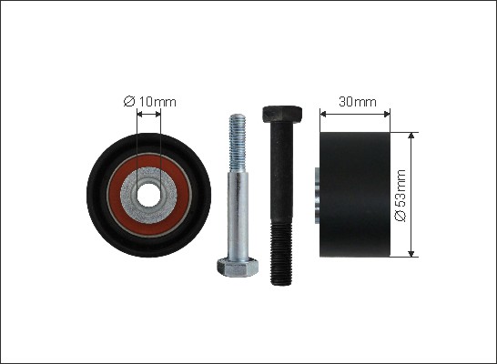 CAFFARO Umlenk-/Führungsrolle, Zahnriemen 27851 für Opel ALFA ROMEO Fiat SAAB Suzuki