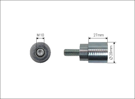 CAFFARO Umlenk-/Führungsrolle, Zahnriemen 12810 29mm für CHERY