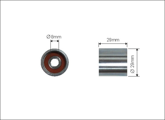 CAFFARO Spannrolle, Zahnriemen 33795 für VW (SVW)