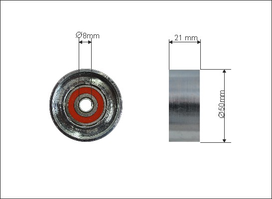 CAFFARO Umlenk-/Führungsrolle, Zahnriemen 500133 für BMW