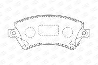 CHAMPION Bremsbelagsatz, Scheibenbremse, Art.-Nr. 572491CH