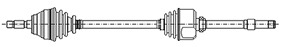 Metelli Antriebswelle 170137 Für Citroën Peugeot