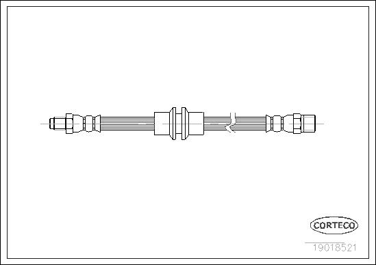 CORTECO Bremsschlauch 19018521 Vorderachse für Volvo