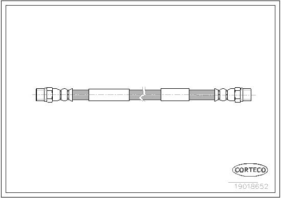 CORTECO Bremsschlauch 19018652 Vorderachse für VW