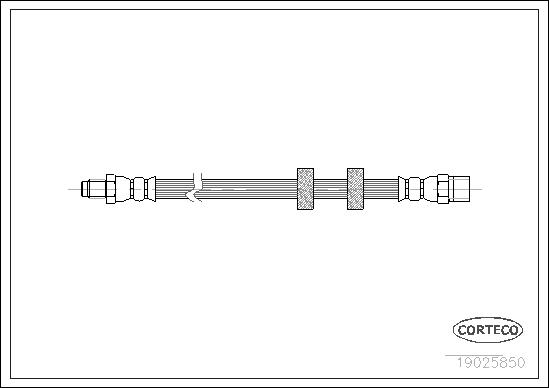 CORTECO Bremsschlauch 19025850 Vorderachse für Volvo