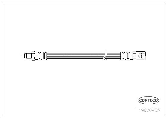 CORTECO Bremsschlauch 19026435 hinten für Iveco