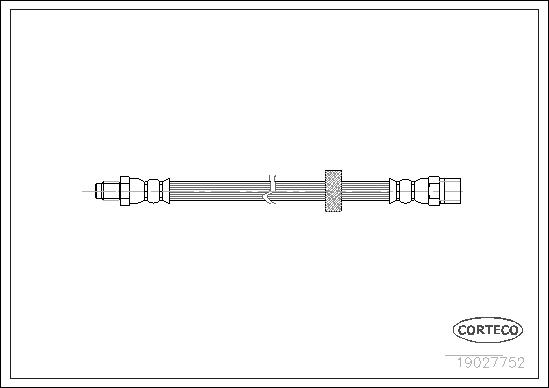 CORTECO Bremsschlauch 19027752 Hinterachse für Volvo