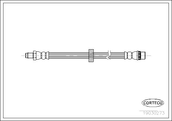 CORTECO Bremsschlauch 19030273 Vorderachse für RENAULT