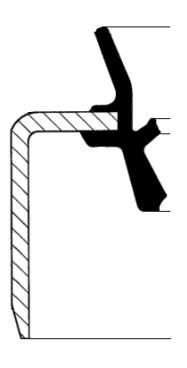 CORTECO Wellendichtring, Radnabe 49378518 Vorderachse für KIA